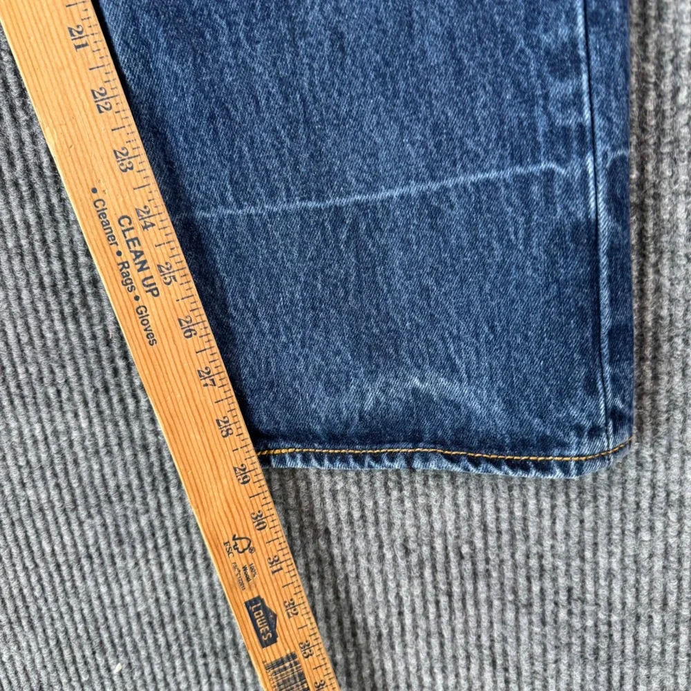Levi's 501 Straight Leg‎ Jeans Mens W36 L29 Dark Wash Denim Blue